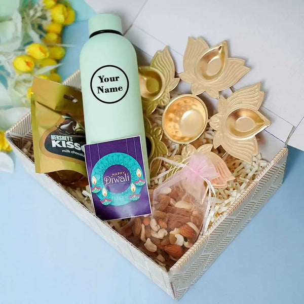 Matte Finish Water Bottle Diwali Combo Gift Set